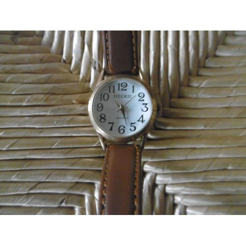 Genuine Leather Montre Femme Achat neuf ou d occasion pas cher